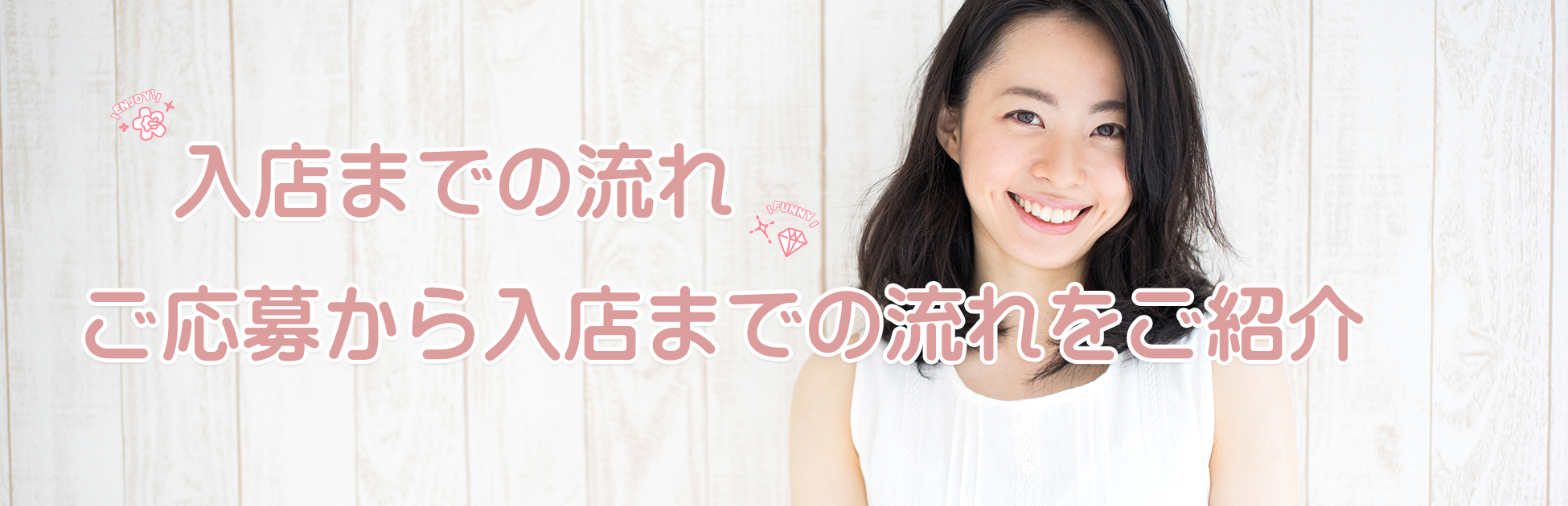 ご応募から入店までの流れ